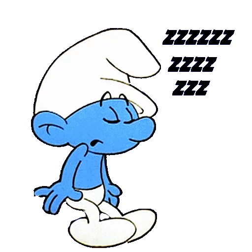 😴 Стикер «SMURFS» для Telegram
