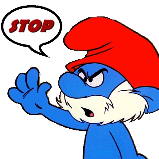 ⛔ Стикер «SMURFS» для Telegram