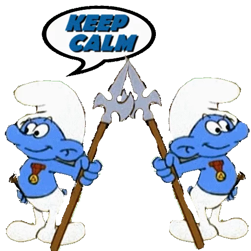 👮 Стикер «SMURFS» для Telegram