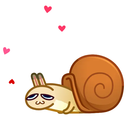 🥰 Стикер «Snailhare» для Telegram