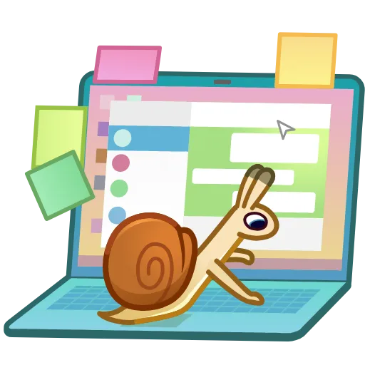 🤓 Стикер «Snailhare» для Telegram