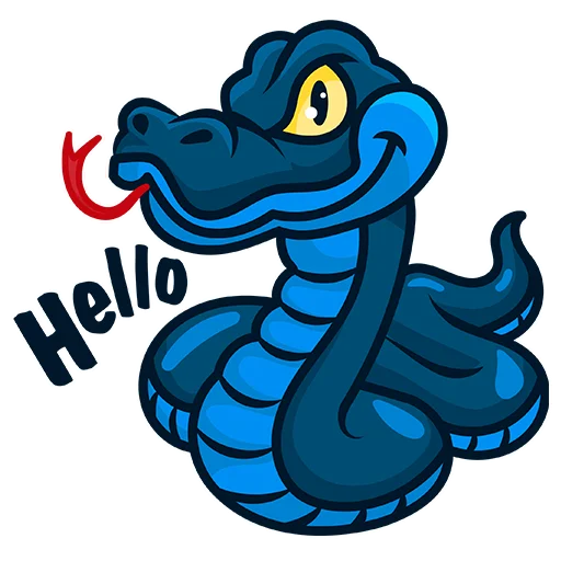 Стикерпак Blue_Snake для Telegram — скачать