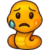 😢 Эмодзи «Змейка» для Telegram