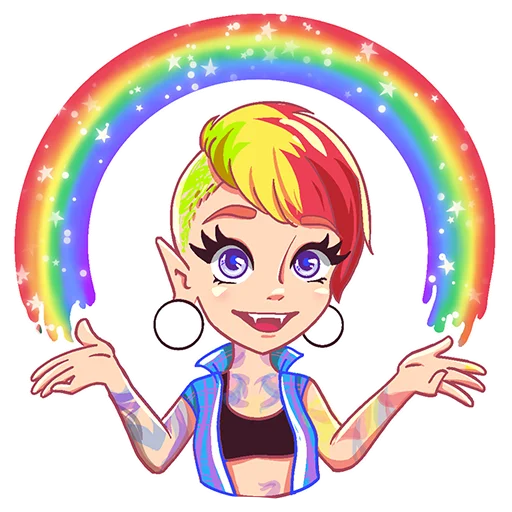 🌈 Стикер «Snegga» для Telegram