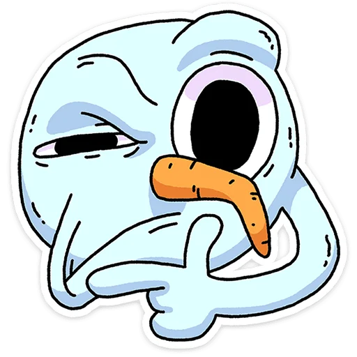 🤔 Стикер «Снегорий» для Telegram