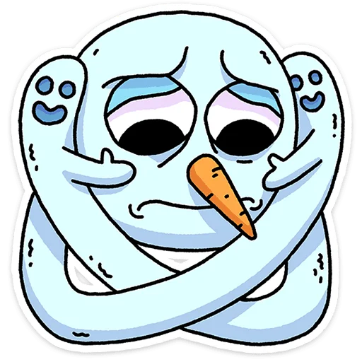 ☹️ Стикер «Снегорий» для Telegram