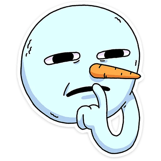 🤫 Стикер «Снегорий» для Telegram