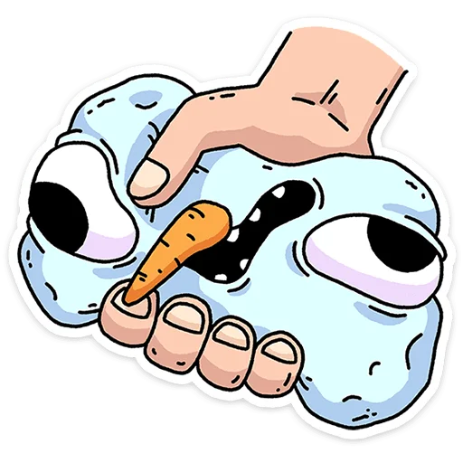 🤪 Стикер «Снегорий» для Telegram