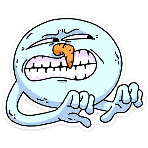 😬 Стикер «Снегорий» для Telegram