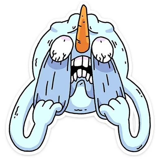 😫 Стикер «Снегорий» для Telegram