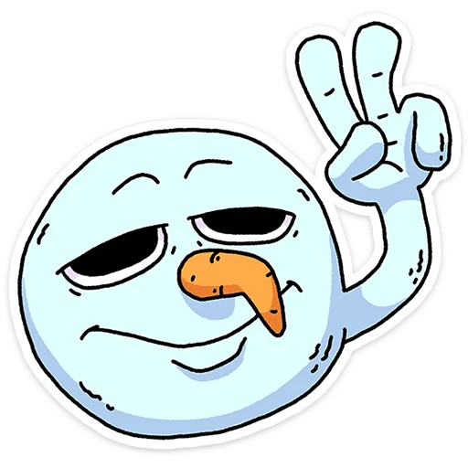 ✌️ Стикер «Снегорий» для Telegram