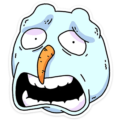 😧 Стикер «Снегорий» для Telegram
