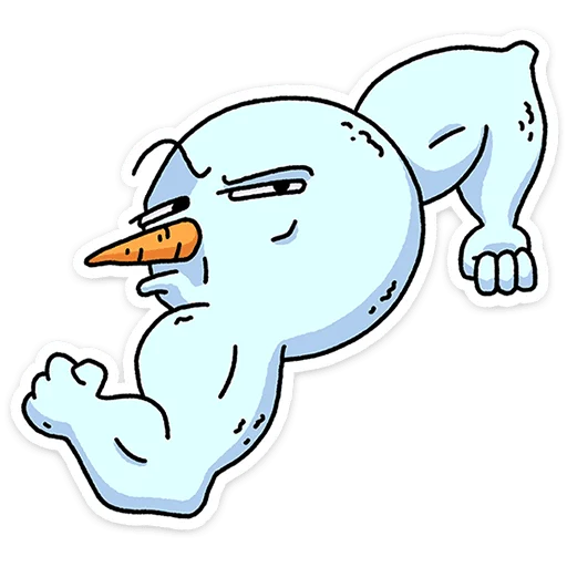 💪 Стикер «Снегорий» для Telegram