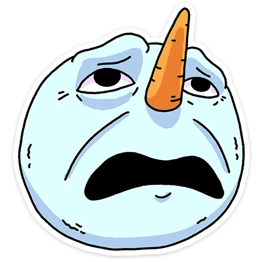 😩 Стикер «Снегорий» для Telegram