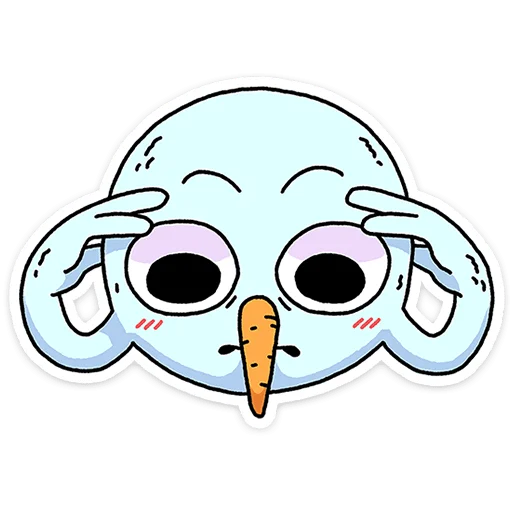 😐 Стикер «Снегорий» для Telegram