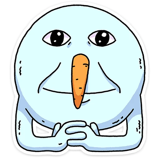 😐 Стикер «Снегорий» для Telegram