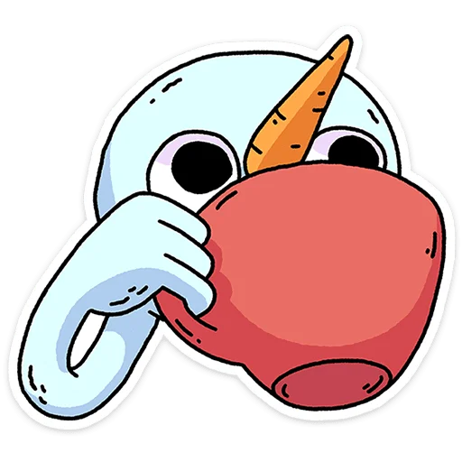 ☕ Стикер «Снегорий» для Telegram