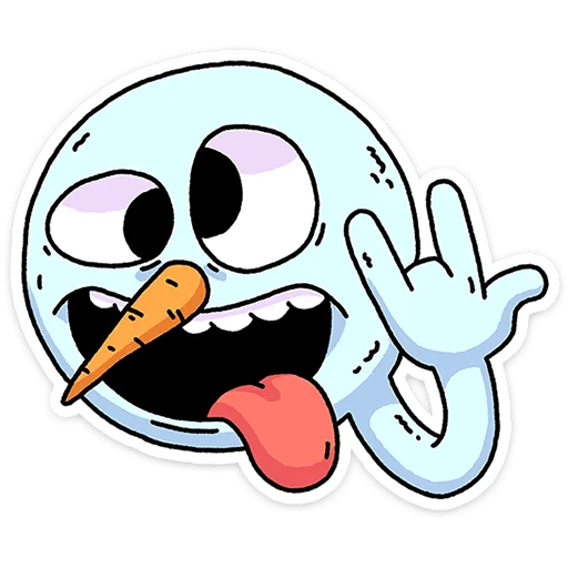 🤘 Стикер «Снегорий» для Telegram