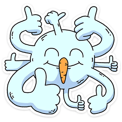 👍 Стикер «Снегорий» для Telegram