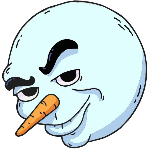 🤩 Эмодзи «Снегорий» для Telegram