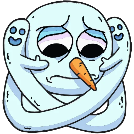 🤩 Эмодзи «Снегорий» для Telegram