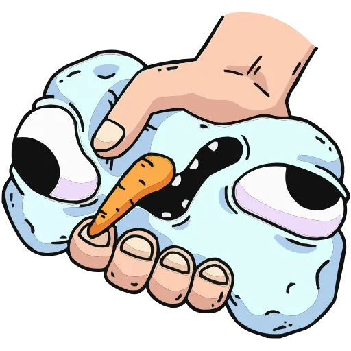 🤩 Эмодзи «Снегорий» для Telegram