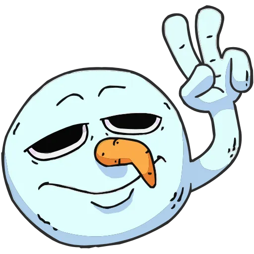 🤩 Эмодзи «Снегорий» для Telegram