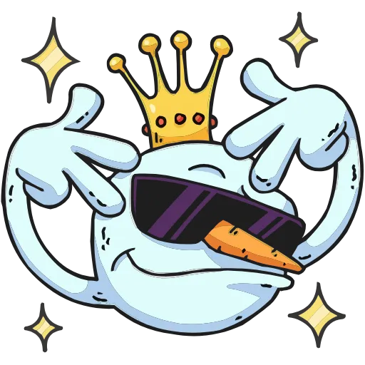 🤩 Эмодзи «Снегорий» для Telegram