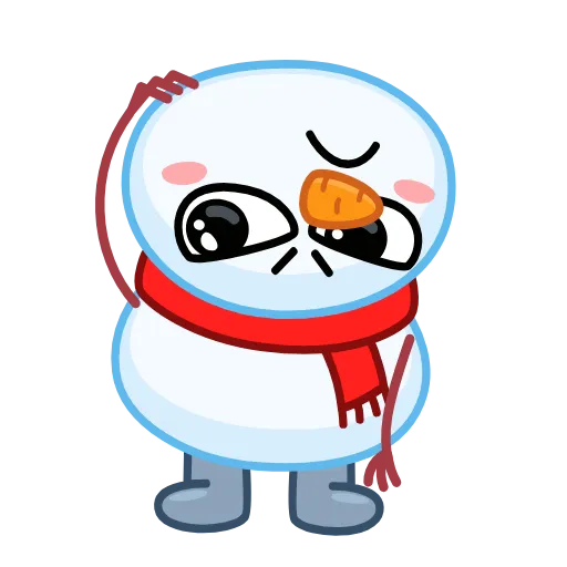 🤩 Эмодзи «Снеговиктор» для Telegram
