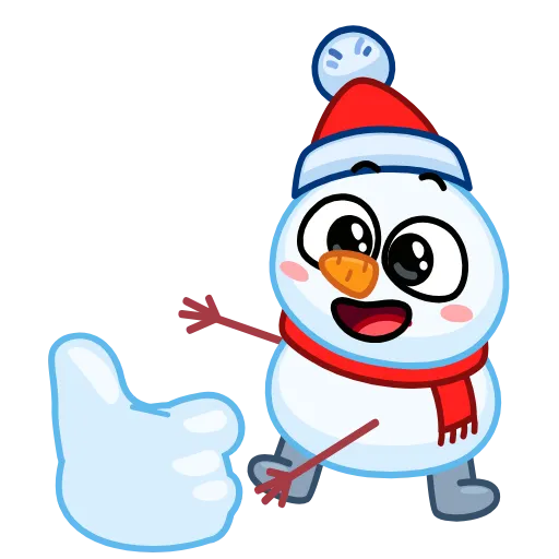 🤩 Эмодзи «Снеговиктор» для Telegram