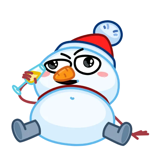 🥴 Эмодзи «Анимированный набор эмоджи со Снеговиктором» для Telegram