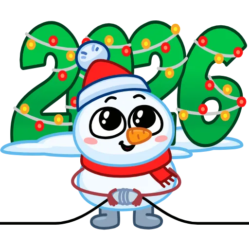 🎄 Эмодзи «Анимированный набор эмоджи со Снеговиктором» для Telegram