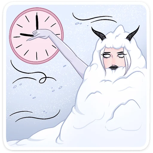 🕛 Стикер «Снежа» для Telegram