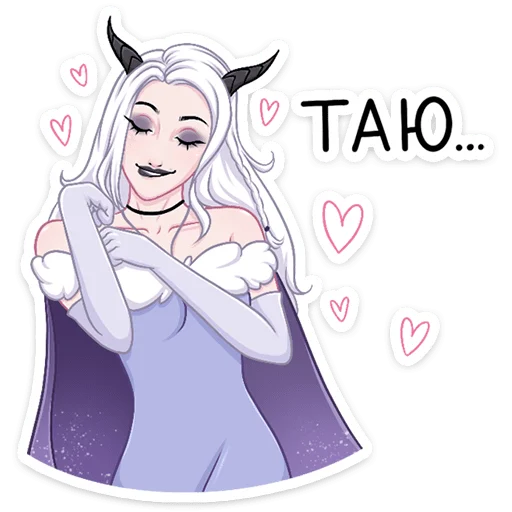 😈 Стикер «Снежа» для Telegram