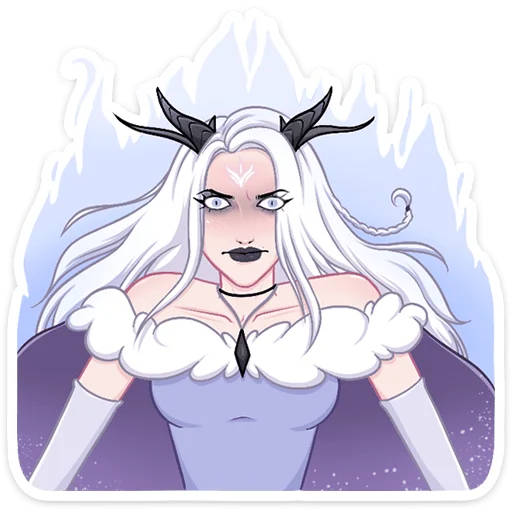 😈 Стикер «Снежа» для Telegram