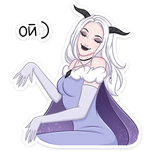 😈 Стикер «Снежа» для Telegram