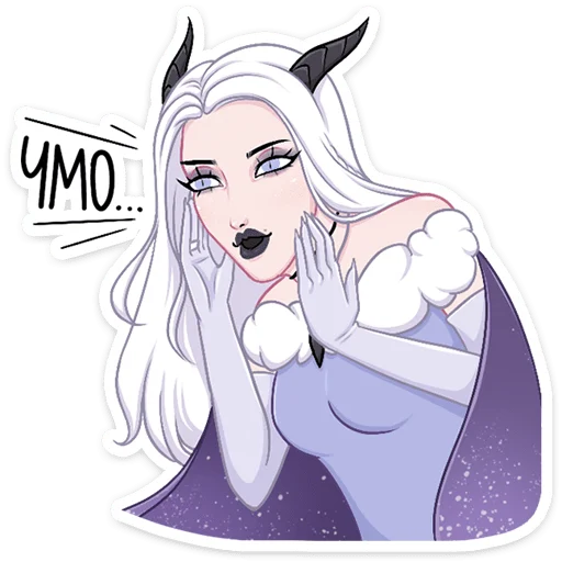 😈 Стикер «Снежа» для Telegram