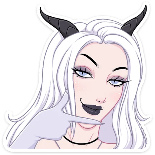 😈 Стикер «Снежа» для Telegram