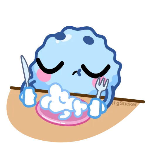 🍽 Эмодзи «Снежок» для Telegram