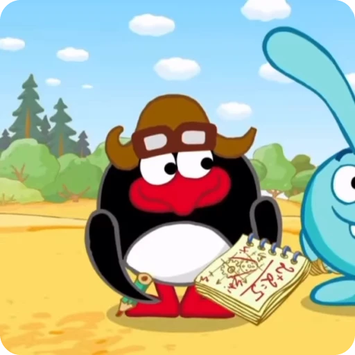 🐧 Стикер «Пин Смешарики» для Telegram