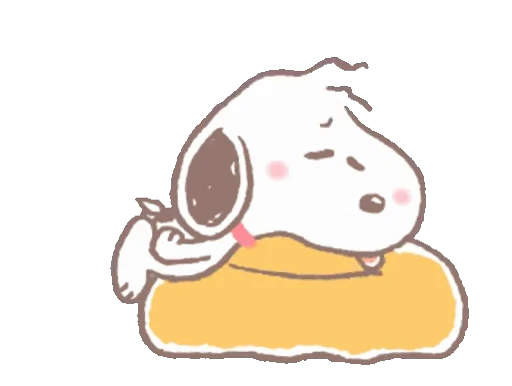 💤 Стикер «Snoopy animated stickers» для Telegram