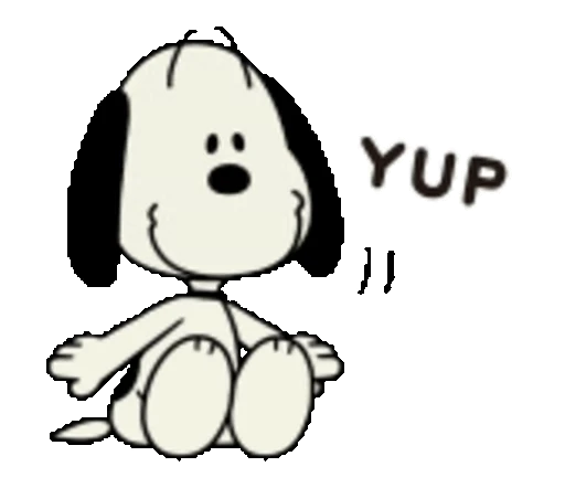 😌 Стикер «Snoopy animated stickers» для Telegram