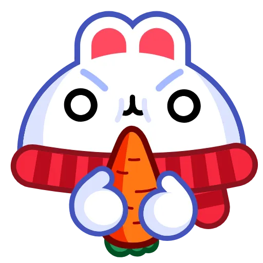 😠 Стикер «Snow Babbit» для Telegram