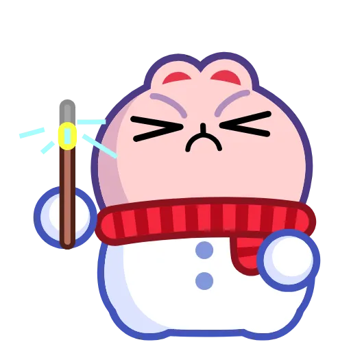 😡 Стикер «Snow Babbit» для Telegram