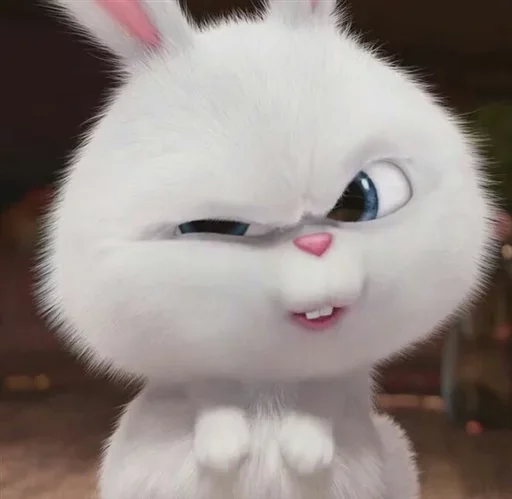 🐰 Стикер «Snowball the rabbit» для Telegram