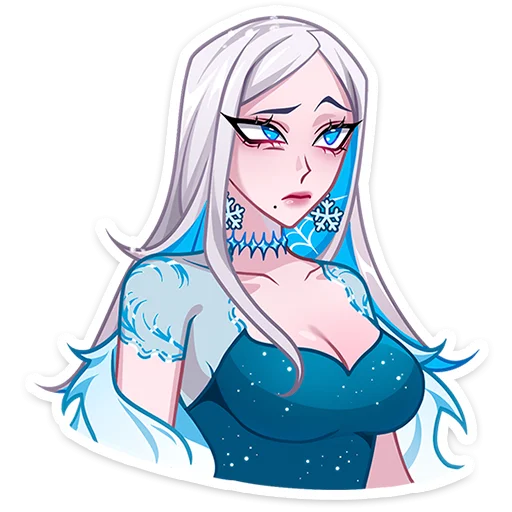 🥺 Стикер «Снежная Карина» для Telegram