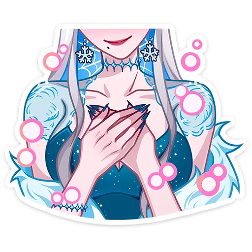 💞 Стикер «Снежная Карина» для Telegram