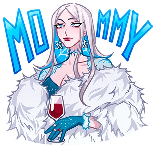 😎 Стикер «Снежная Карина» для Telegram