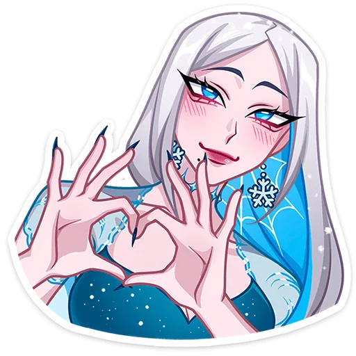 🫶 Стикер «Снежная Карина» для Telegram