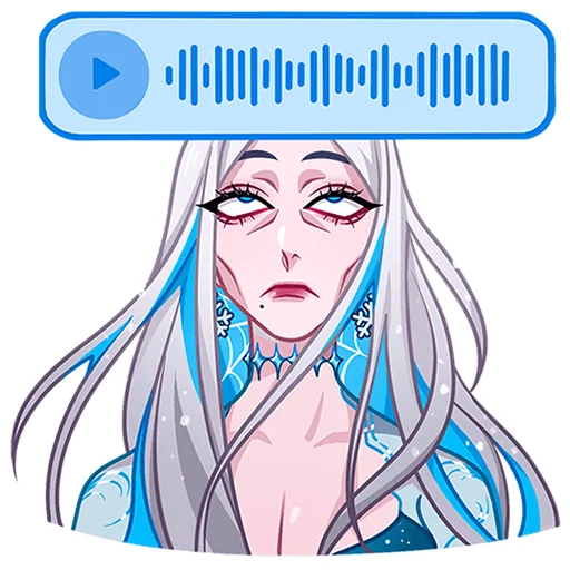 😑 Стикер «Снежная Карина» для Telegram